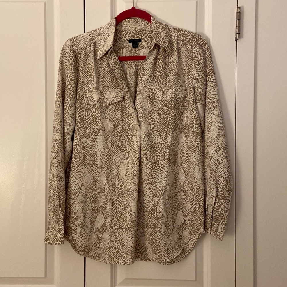 Ann Taylor printed Camp Shirt